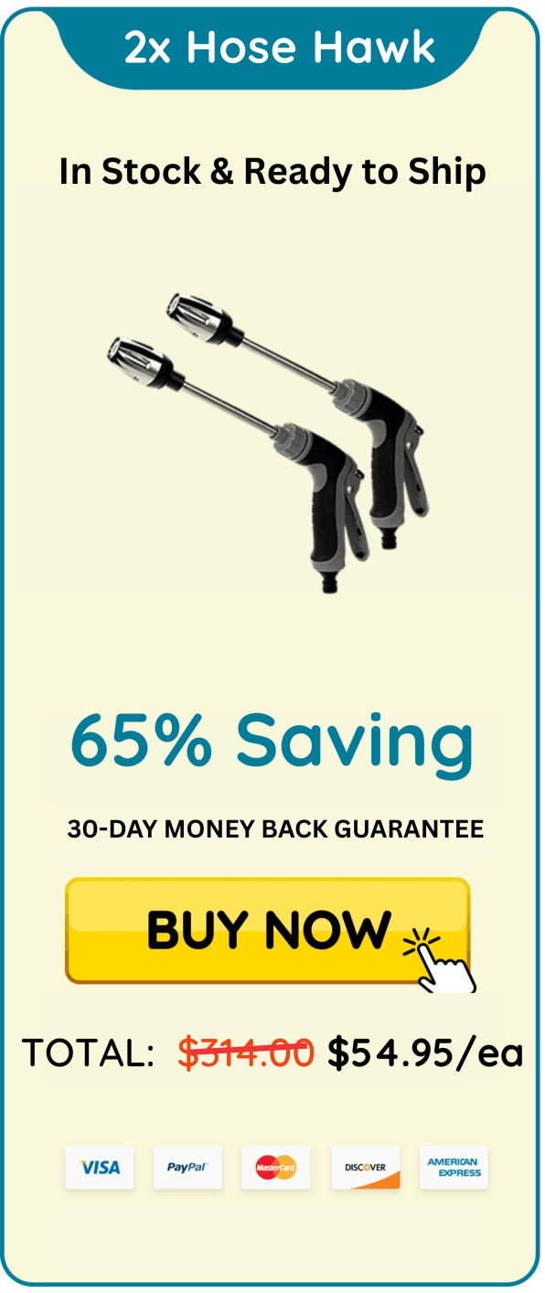 65% Discount for Double Hose Hawk Pressure Washer