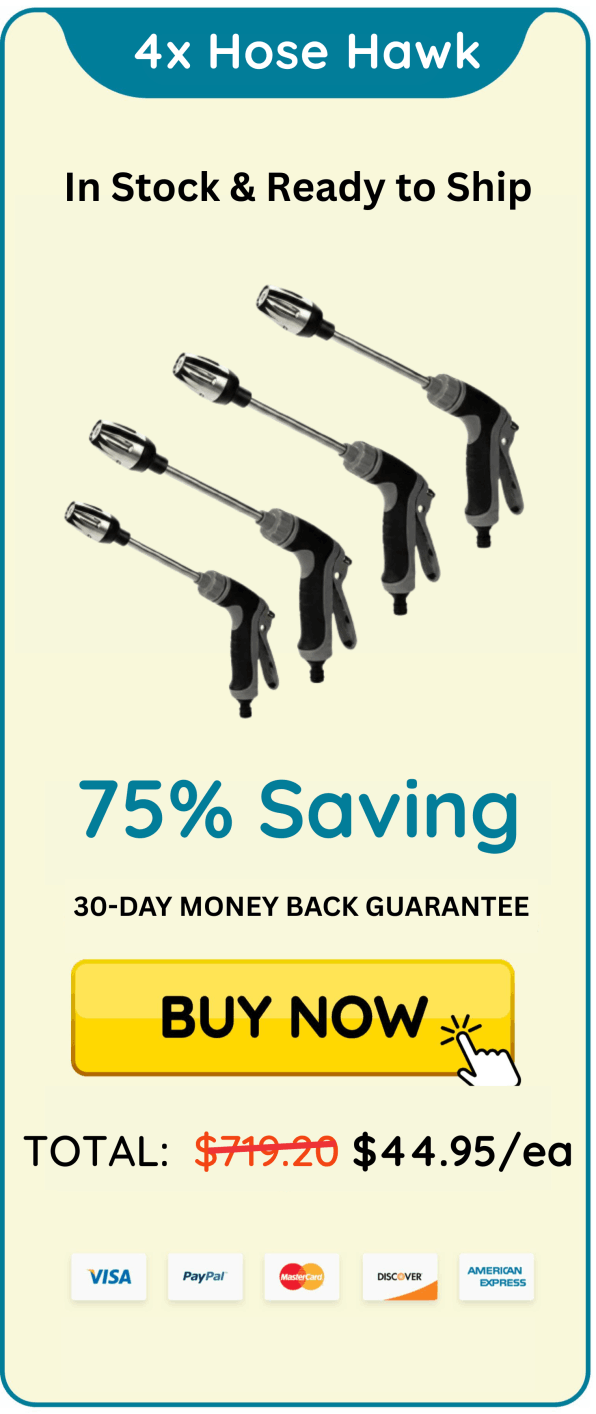 75% Discount for Four Hose Hawk Pressure Washer