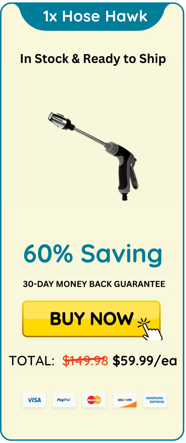 60% Discount for single Hose Hawk Pressure Washer