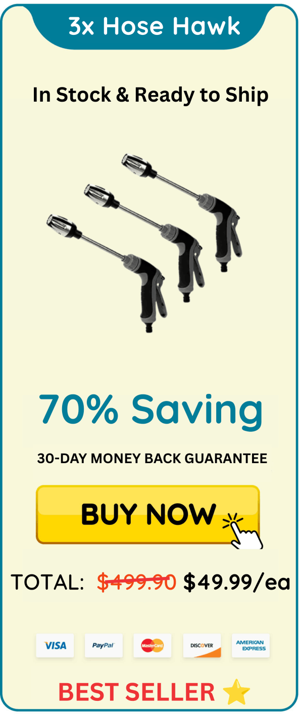 70% Discount for triple Hose Hawk Pressure Washer